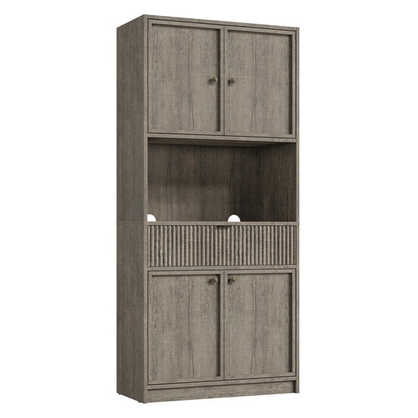 70-Inch Tall Kitchen Pantry Cabinet with Doors and Drawer