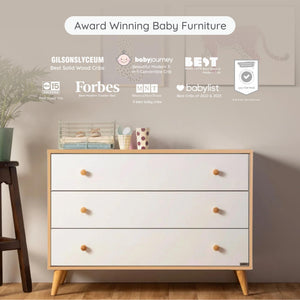 3-Drawer Kids Dresser with Anti-Tip Safety & Ball-Bearing Glides