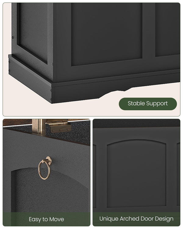 Storage Chest Bench with Lift Lid and Safety Hinge