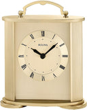 Brushed Gold Analog Wall Clock with Roman Numerals
