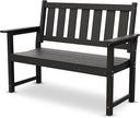 HDPE Outdoor Garden Bench – 2-Person Weatherproof Patio Bench