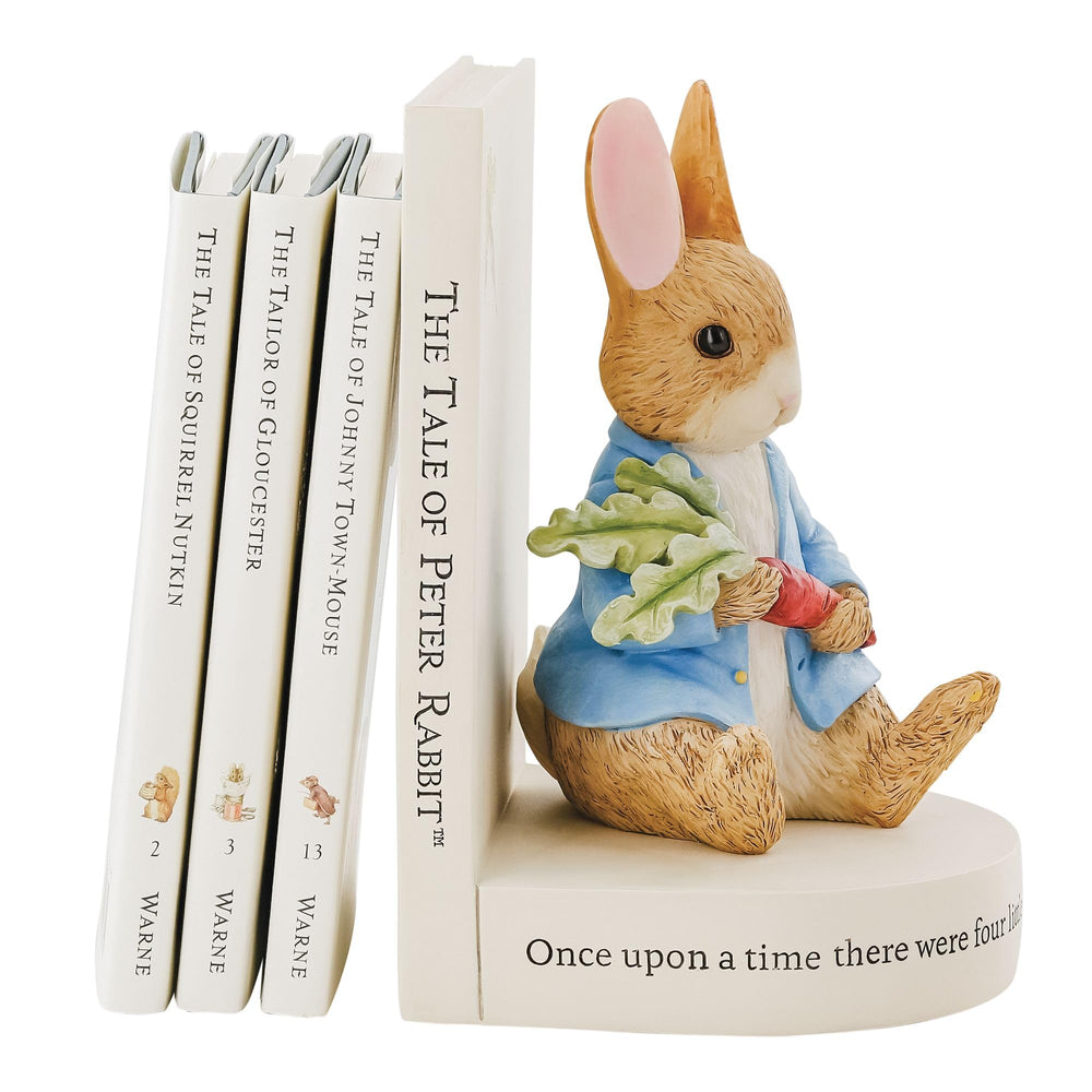 Peter Rabbit Cast Stone Decorative Bookend – Off White