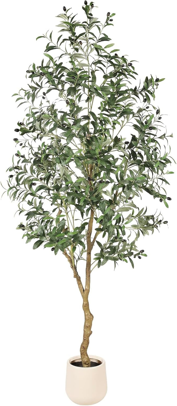 Faux Olive Tree with Weighted Planter