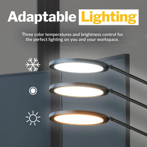 LED Studio Desk Lamp with Adjustable Color Temperature for Home Office