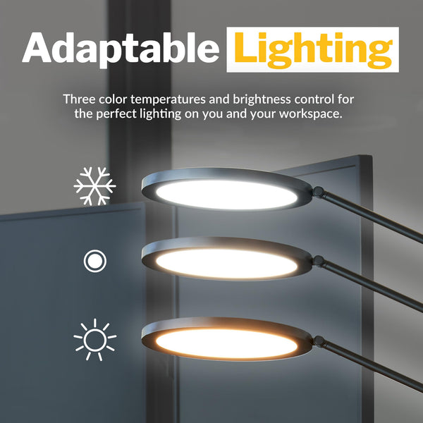LED Studio Desk Lamp with Adjustable Color Temperature for Home Office