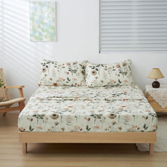 Floral Quilted Bed in a Bag Set – 12-Piece Complete Bedding