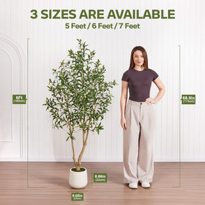Artificial Olive Tree – Potted Faux Indoor Plant