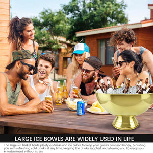 12L Stainless Steel Ice Bucket with Base