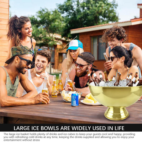 12L Stainless Steel Ice Bucket with Base