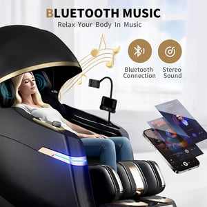 Zero Gravity Massage Chair – 51" SL Track, 3D Shiatsu, 20 Programs