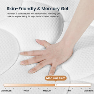 California King Gel Memory Foam Hybrid Mattress – 12 & 14 Inch, Pocket Spring, Pressure Relief