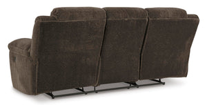 Manual Reclining Sofa – Polyester Upholstery, Pull Tab