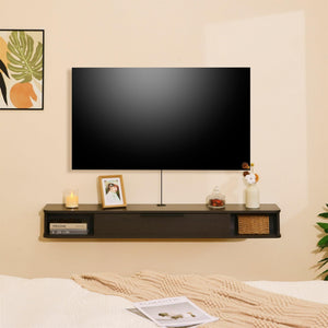 55" Floating Wall-Mounted TV Stand with Storage