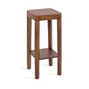 Two-Tier Square Wood Accent Table