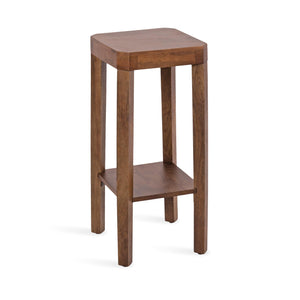 Two-Tier Square Wood Accent Table