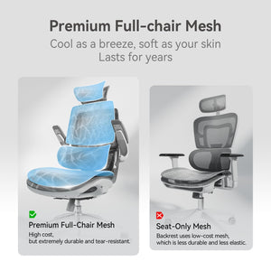 Ergonomic Mesh Office Chair with 3D Flip-Up Armrests & Dual Back Support