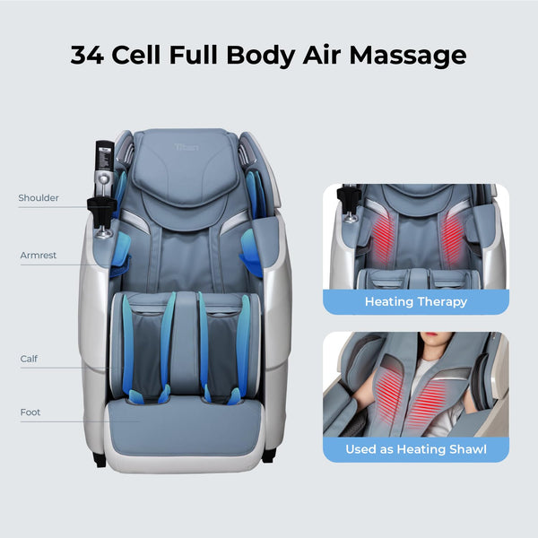 4D Full Body Massage Chair with SL Track & Zero Gravity