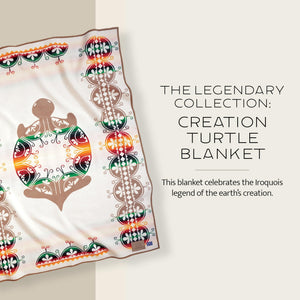 Jacquard Wool Cotton Throw Blanket – Reversible, Napped, 64" x 80"