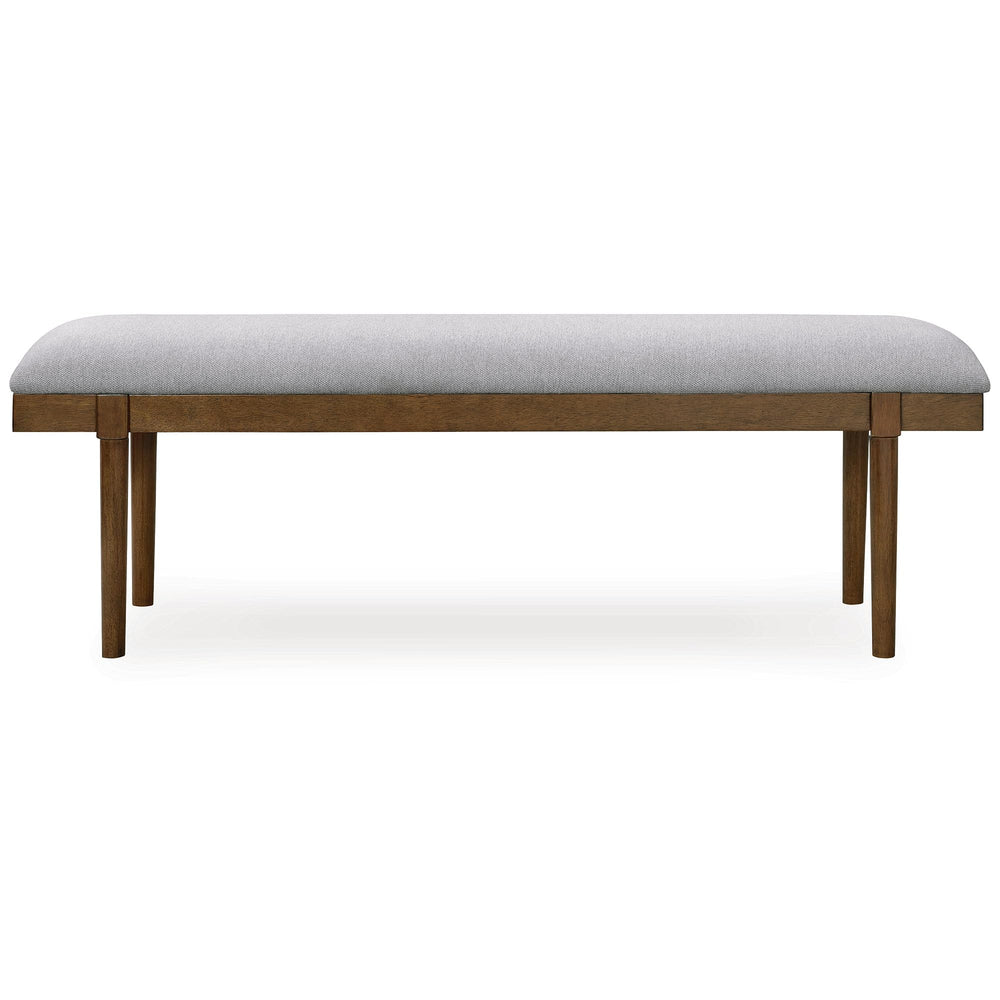 Upholstered Dining Bench with Solid Wood Frame