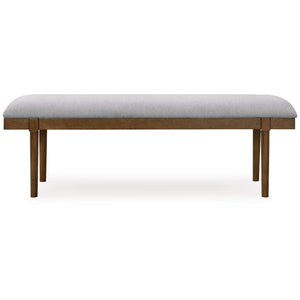 Upholstered Dining Bench with Solid Wood Frame