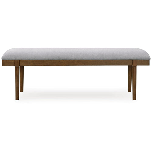 Upholstered Dining Bench with Solid Wood Frame
