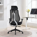 Ergonomic Mesh Office Chair with Adjustable Backrest & Headrest