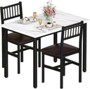 3-Piece Dining Table Set for 2 with Stools