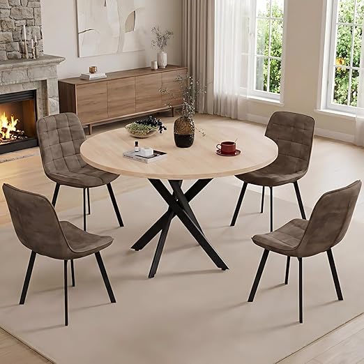 Round Dining Table Set for 4