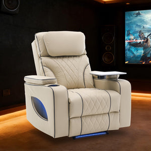 Electric Power Recliner Chair with Massage, Heating & Cooling Cup Holder