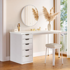 47-Inch Computer Desk with 5 Drawers