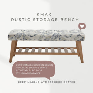 Upholstered Storage Bench with Shoe Storage