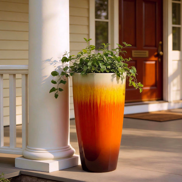 21-Inch Tall Planter Set of 2 – Indoor & Outdoor Large Plant Pots