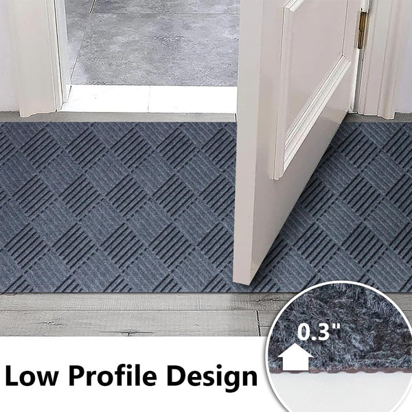 Non-Slip Hallway Runner Rug – 3ft x 50ft, Gray