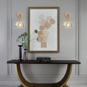 K9 Crystal Wall Sconce – Brass & Black Dimmable Vanity Light