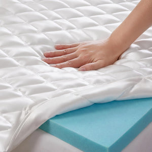 Memory Foam Mattress Topper - Dual Layer Cooling Pillow Top