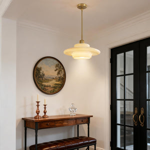 Mid-Century Modern Glass Pendant Light