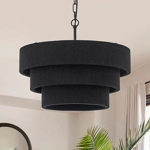 Woven Rattan Boho Chandelier Pendant Light