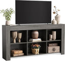 63-Inch TV Stand with Storage & Open Shelves
