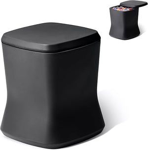 Outdoor Side Table Cooler 2-in-1 with Ice Chest 25 QT