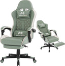 High Back Gaming Chair with Footrest & Lumbar Support
