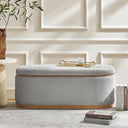 Modern Chenille Upholstered Storage Bench