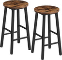 Industrial Bar Stools Set of 2 – Counter Height Kitchen Island Chairs