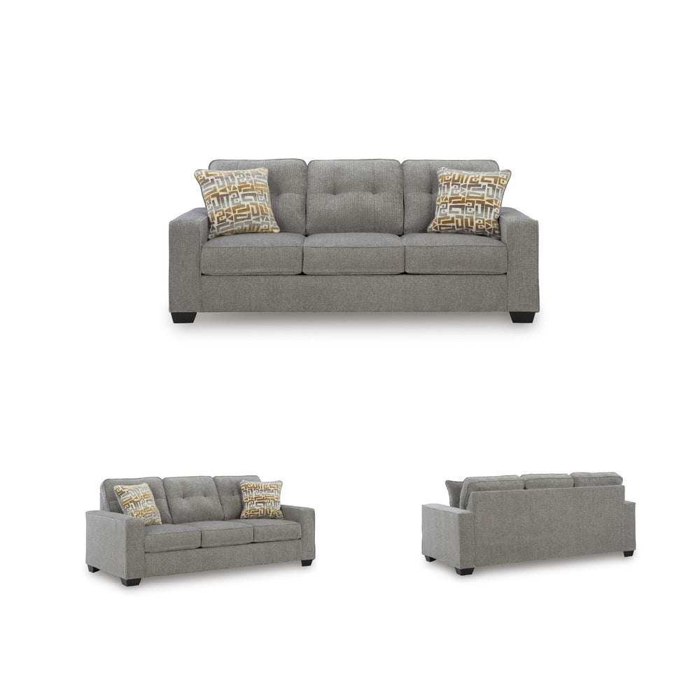 Queen Sofa Sleeper with Memory Foam Mattress – Light Gray