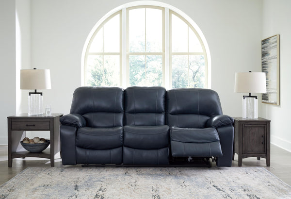 Power Reclining Sofa – Leather Match, Zero Wall, USB Charging, 3-Seat