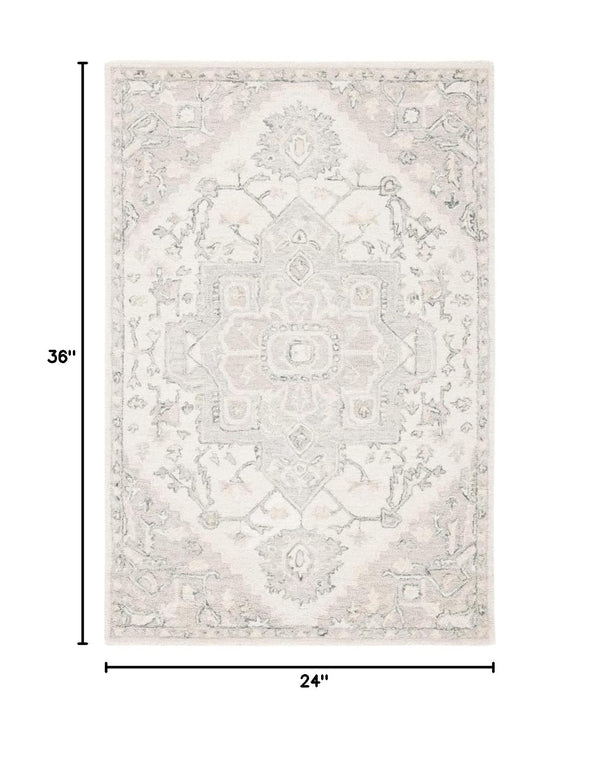 Micro-Loop Wool Accent Rug 2' x 3'