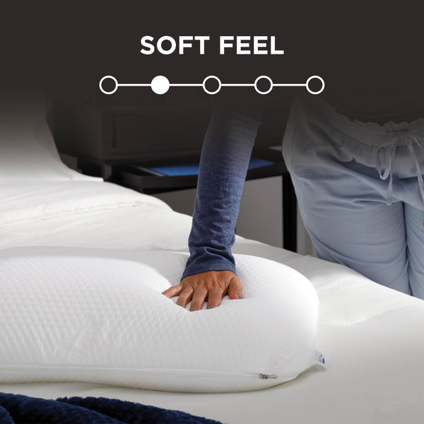 Standard Bed Pillow 2-Pack – Dual-Sided, Adaptive Memory Foam, Soft