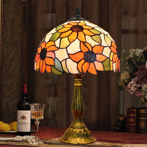 Tiffany Style Stained Glass Table Lamp