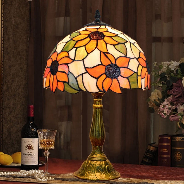 Tiffany Style Stained Glass Table Lamp
