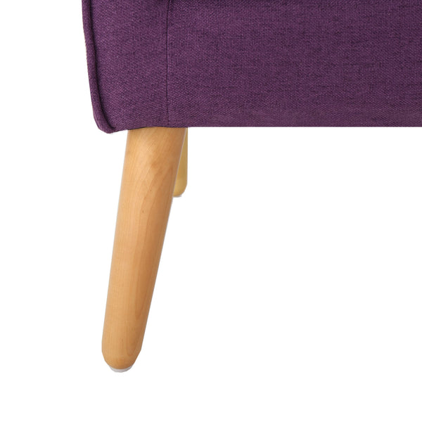 Mid-Century Fabric Arm Chairs, Set of 2 – Purple