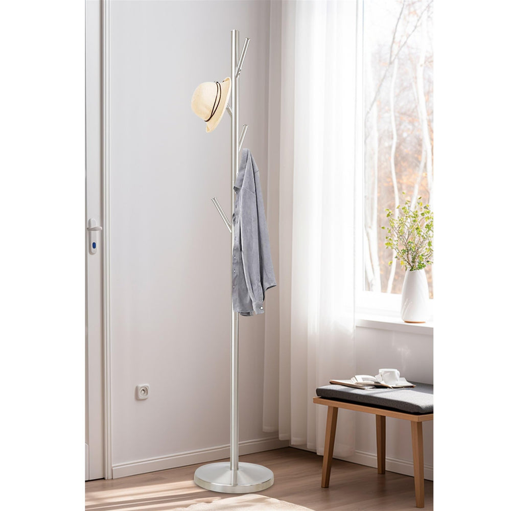 68" Metal Coat Rack Stand with 6 Hooks